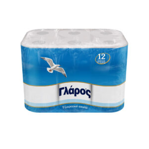 Χαρτί υγείας σε ρολό Γλάρος δίφυλλο 115gr 4x12τεμ