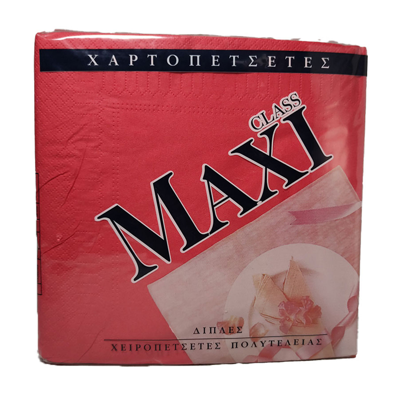 Χαρτοπετσέτα 38x38 κόκκινη πολυτελείας 1120τεμ