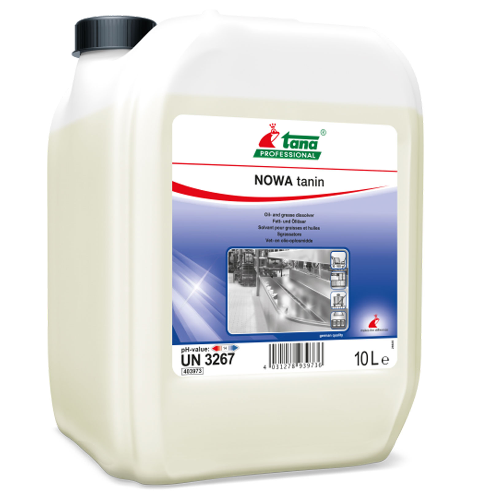 Tanin ισχυρό αλκαλικό για διάλυση λιπών από δάπεδα επιφάνειες 10lt