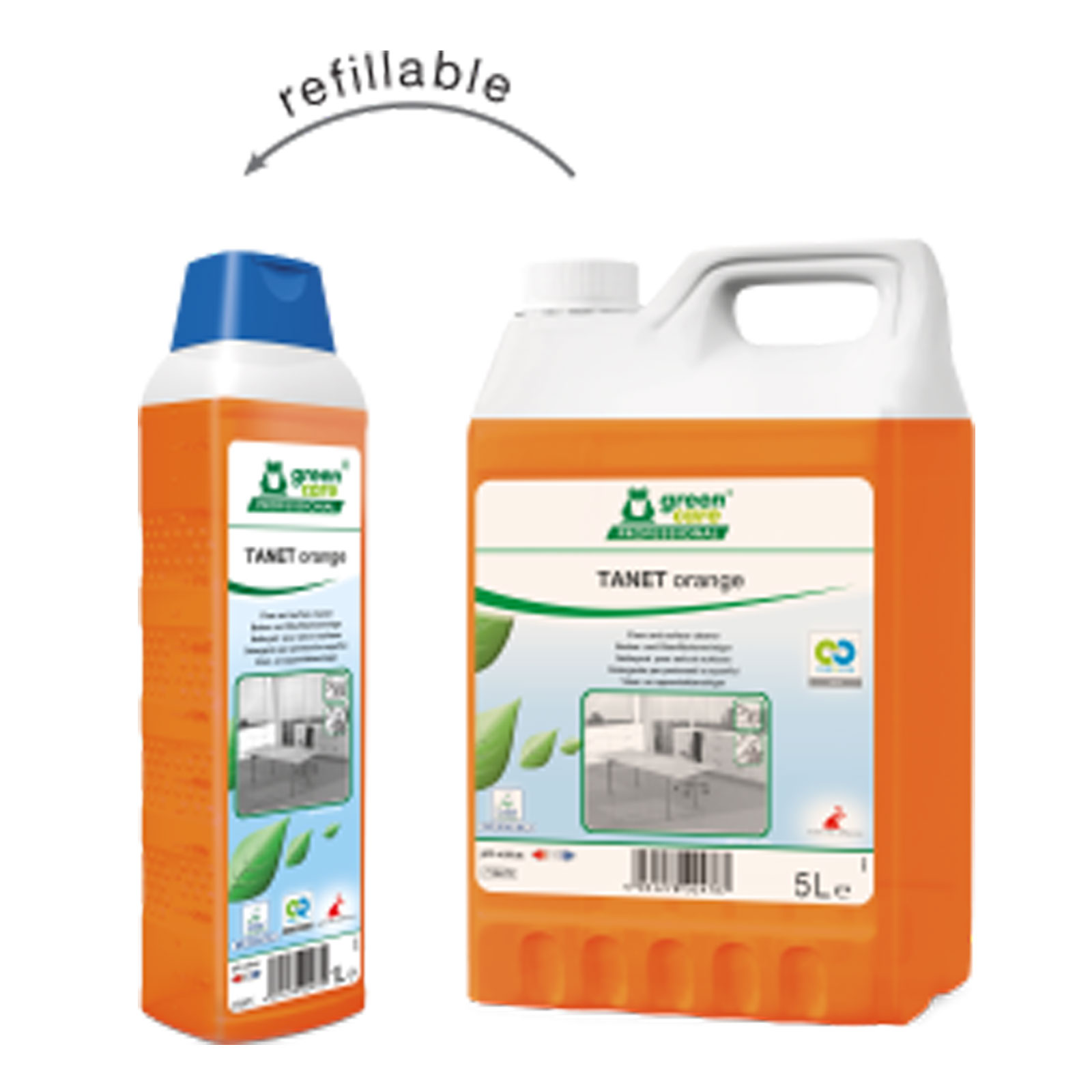 Tanet Orange οικολογικό υγρό καθαριστικό με άρωμα πορτοκαλιού 5lt