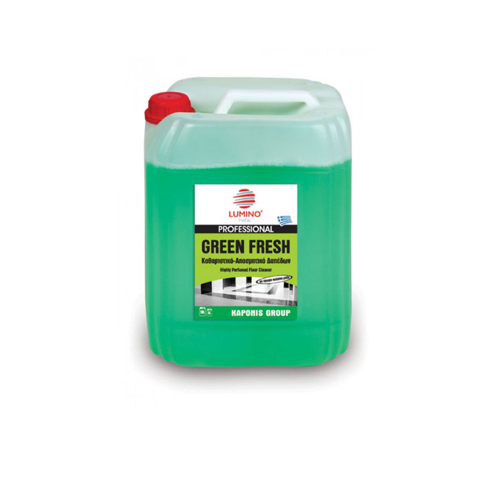 Green fresh υγρό καθαριστικό δαπέδων με άρωμα πράσινο μήλο 5lt