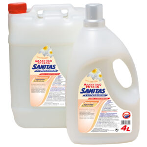 Sanitas Υγρό Μαλακτικό Ρούχων άσπρο με άρωμα πέπλο φροντίδας 4lt