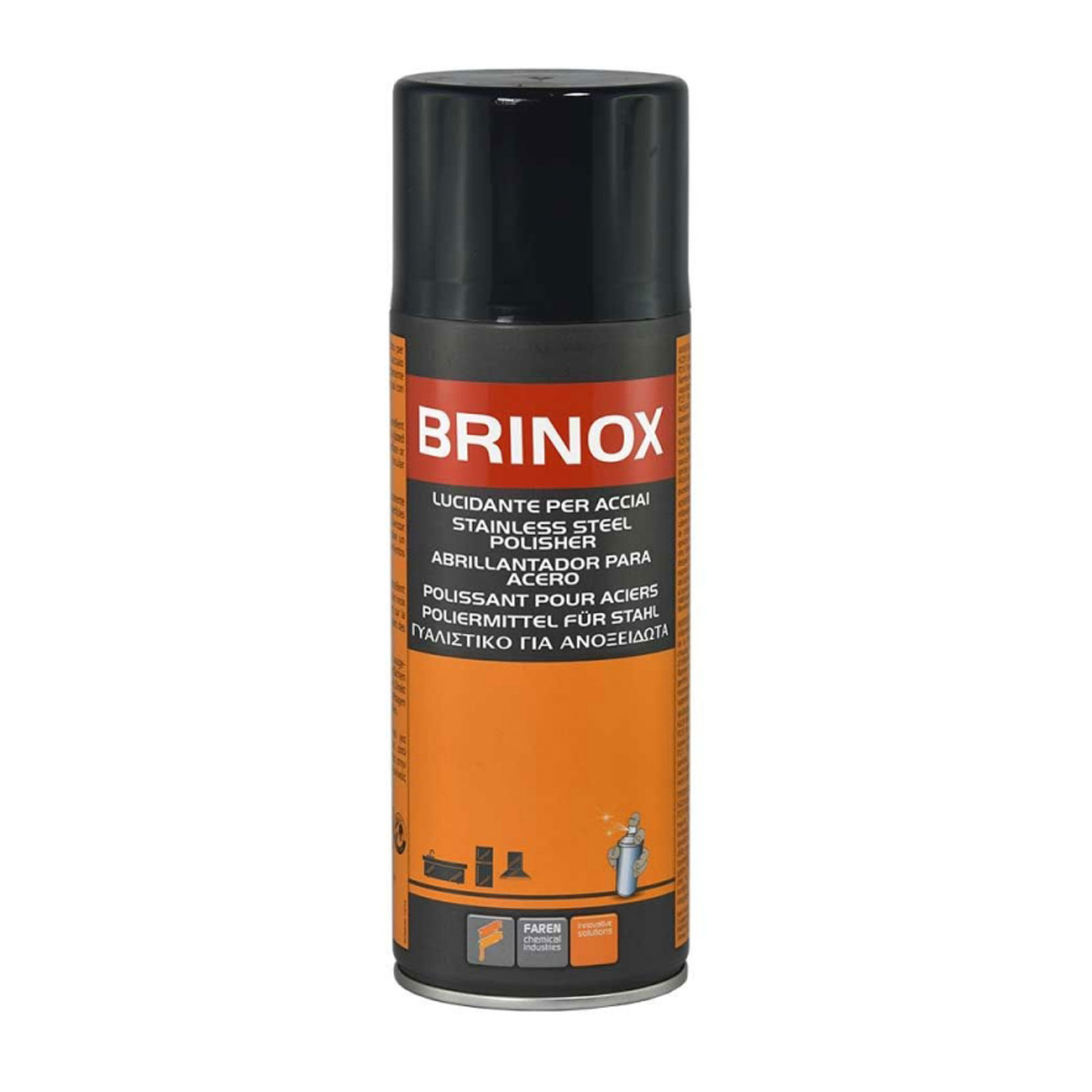 Brinox Spray Γυαλιστικό ανοξείδωτων επιφανειών 400ml