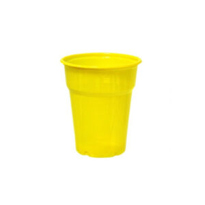 Ποτήρι πλαστικό 300ml κίτρινο 50τεμ