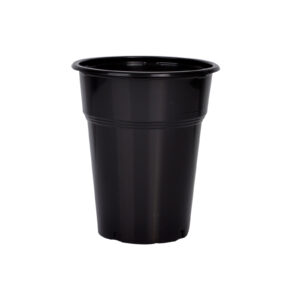 Ποτήρι πλαστικό 300ml μαύρο 50τεμ