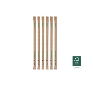 Καλαμάκι χάρτινο ντυμένο 5x210 500τεμ