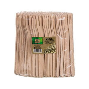 Ξύλινο πιρούνι τρίαινα 17cm 200τεμ